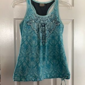 Athleta workout tank with built in bra medium racerback